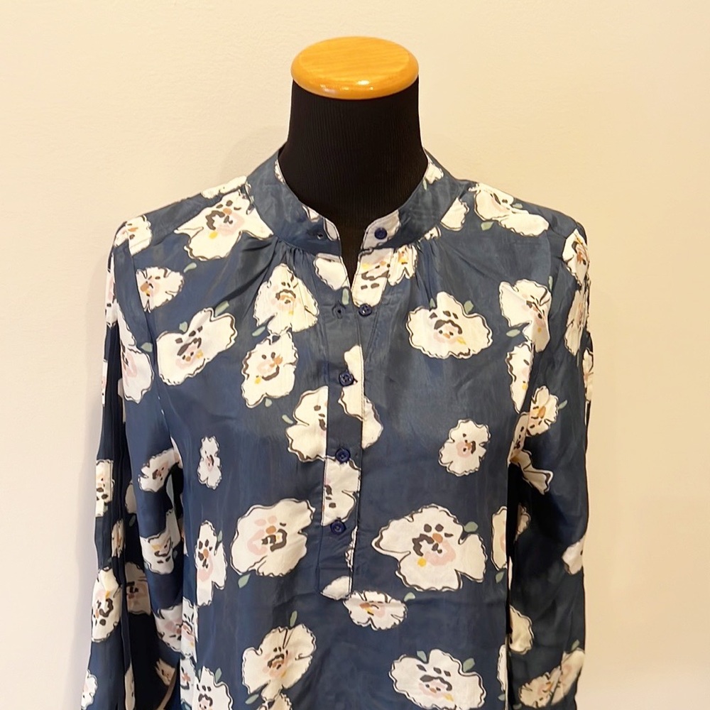 NWT Apiece Apart Floral Bravo Pintuck Blouse - Picture 6 of 13